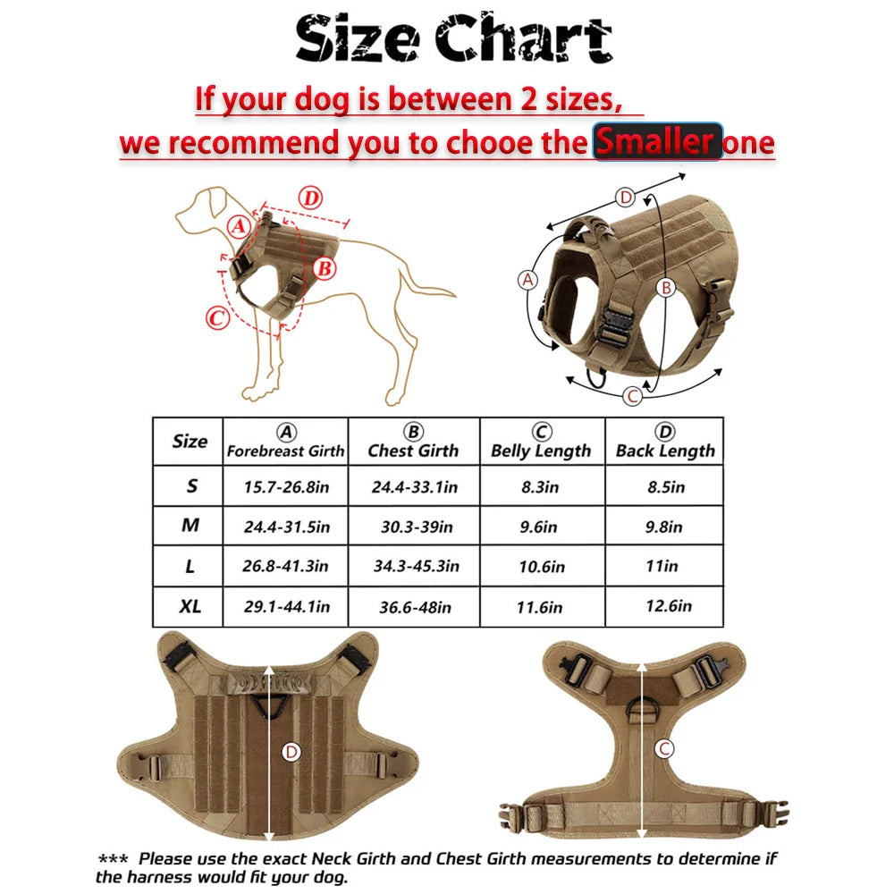 Large Dog Harness And Leash Set For Training