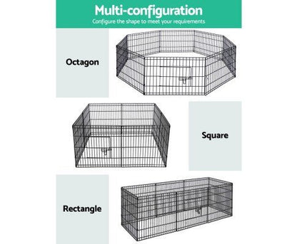 8 Panel Pet Playpen Crate - 36 Inch-2