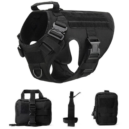 Tactical Military Dog Harness and Leash Set