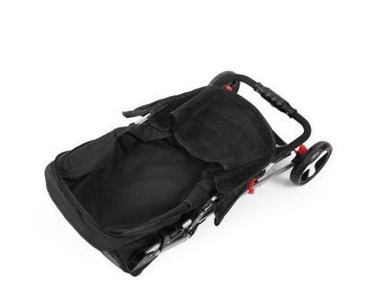 Pet 3 Wheel Pet Stroller - Black-3
